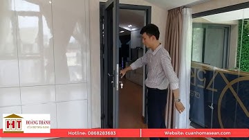 Cửa đi mở quay 1 cánh nhôm Xingfa nhập khẩu