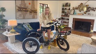 Drunk Mom Reviews: Triking It With Mooncool TK1 Folding Electric Trike 🚴