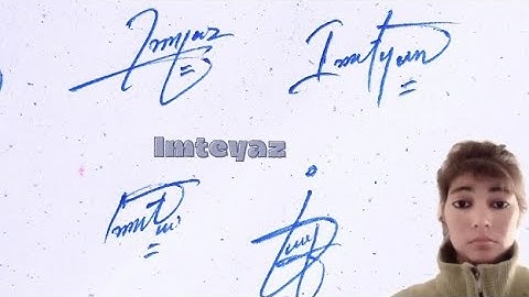 Imteyaz name signature#name signature with arooj