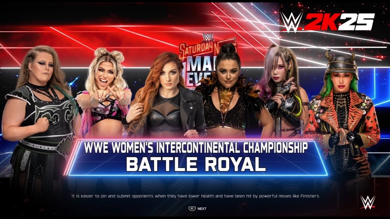 Battle Royal pelo Womans´s Intercontinental Championship - WWE 2K25 (GAMEPLAY NO COMMENTARY)