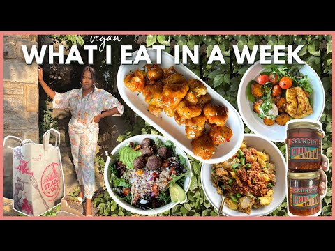 Vegan What I Eat In A Week |Sweet Chili Cauliflower, Vegan Meatballs,  Fried Rice, Trader Joes Haul