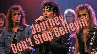 Download Lagu Don't Stop Believin' - Journey (90s Glam Metal AI Cover) MP3