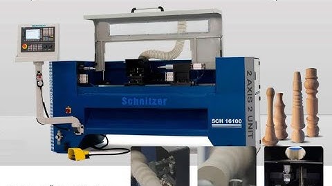 SCHNITZER 2-Axis 2-Head CNC Controlled Automatic Lathe