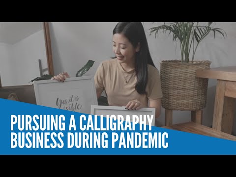 Pursuing a calligraphy business during pandemic
