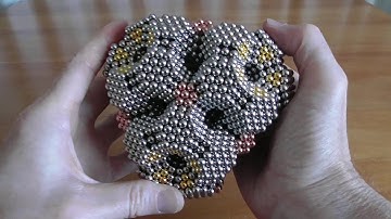 Cluster Complex of Truncated Tetrahedrons | 3 Stages | 10720 Neodymium Magnetic Balls