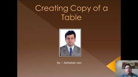 24 - Creating Copy of Existing Tables : By Abhishek Jain #DBMS #Oracle SQL #Creating Copy of a Table