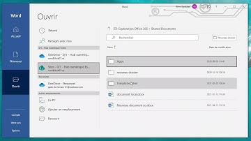 Ouvrir et modifier un modèle Word ou Excel sur Microsoft 365