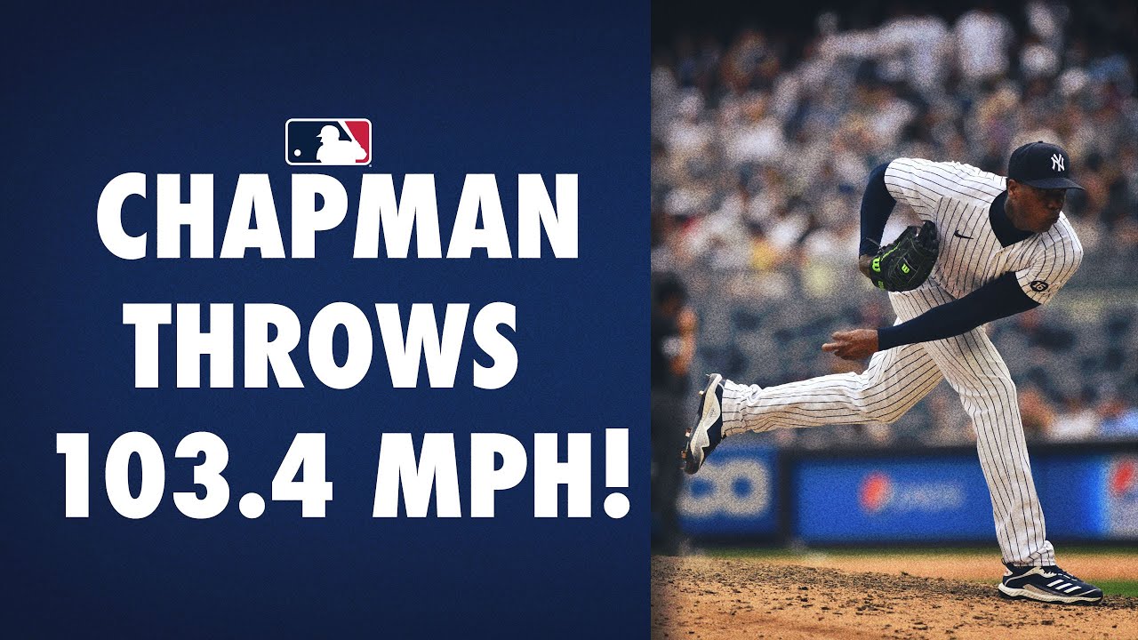 Aroldis Chapman Twice Records Fastest Pitch By Texas Rangers