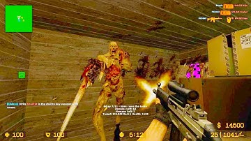 Counter Strike Source - Zombie Riot Mod Online Gameplay on House Map