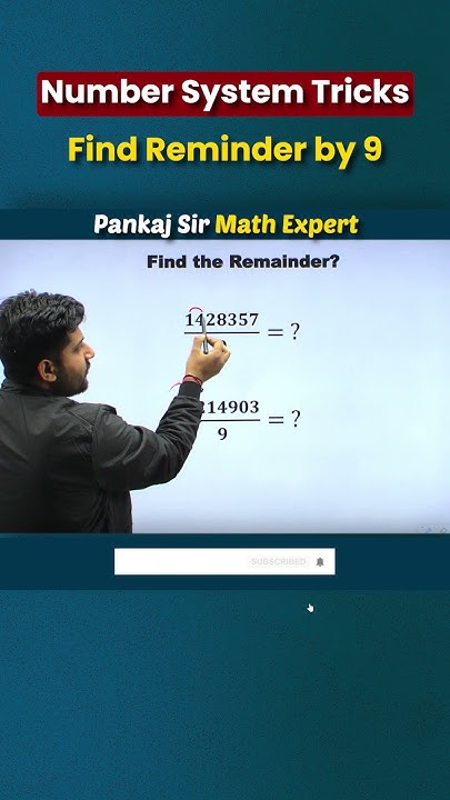 trick-to-find-remainder-by-9-remainder-tricks-number-system-cds