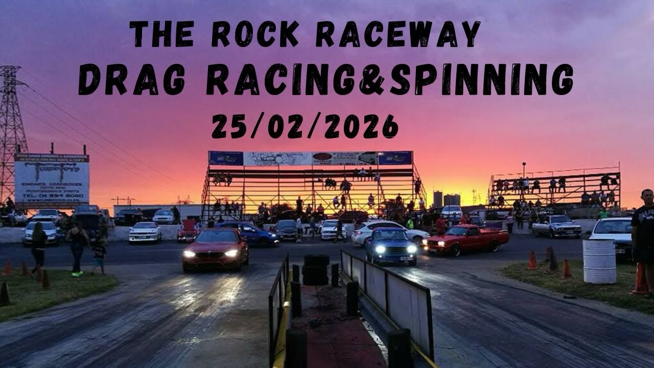 Drag Racing & Wild Spins at The Rock Raceway! Tires Screaming, Engines ...