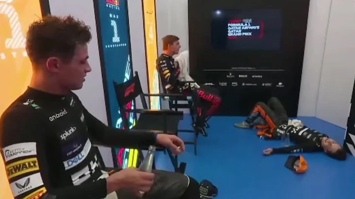 Cooldown Room with Max Verstappen , Oscar Piastri and Lando Norris | 2023 Qatar Grand Prix