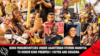 Bono Paramountcies Under Asanteman Storms Manhyia To Honor King Prempeh I 150Yrs And Sikadwa