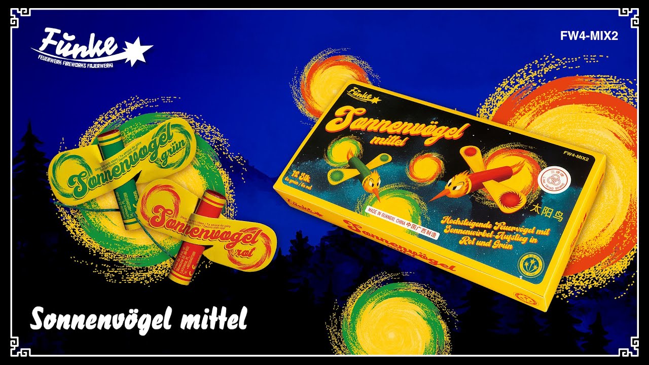 Sonnenvögel Mittel - Feuervögel mit Silberfunken [Batch 2025]