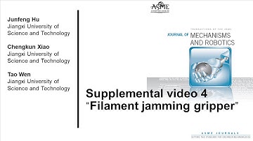 Supplemental video 4 “Filament jamming gripper”