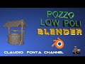 Pozzo low poli in Blender - Well 3D made in Blender