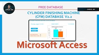 Microsoft Access: CYLINDER FINISHING MACHINE CFM DATABASE  V2 | Free Database screenshot 5