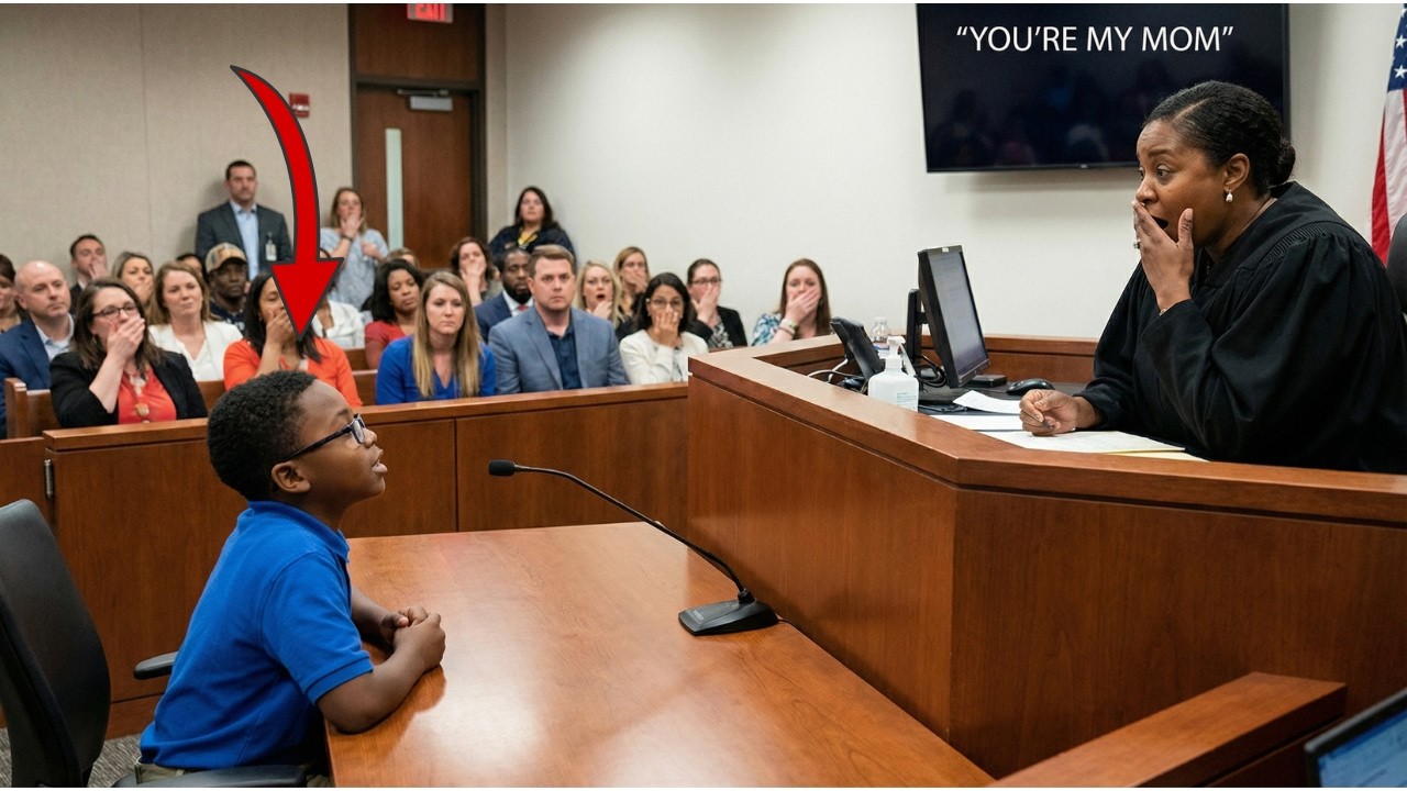 طفل يقاطع جلسة المحكمة صارخًا: «هذه أمي!» — والجميع في صدمة