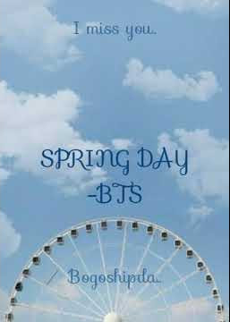 Spring day lyrical edit( by   Bangtan )whatsapp status💜🌟 #bts #springday  #status #lyrics #edit