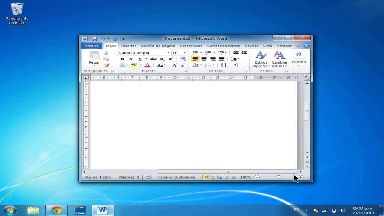 2. Word - (Interfaz) Pantalla Principal de Microsoft Word 2010 - YouTube