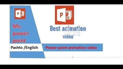 PowerPoint Animation Video Lecture in Pashto Animation Tips & Tricks  Animation Ideas