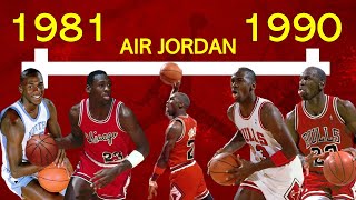 Timeline of MICHAEL JORDAN in the 1980s: AIR JORDAN