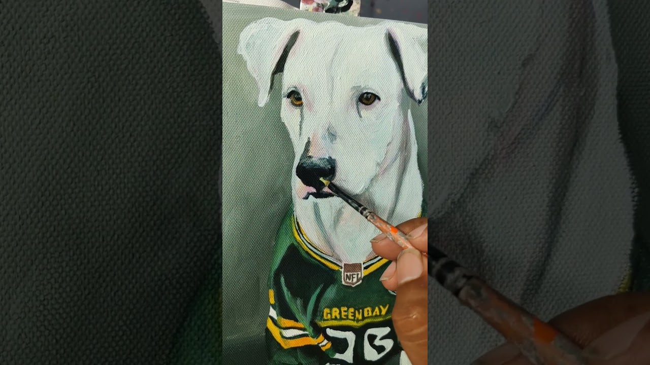 pintando un lindo perro 