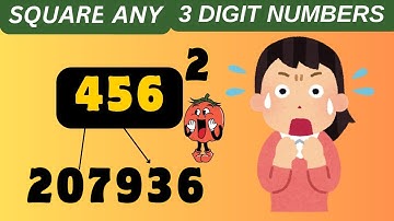 Easiest way of squaring 3 digits #math tricks#vedicmaths #multiplication tricks