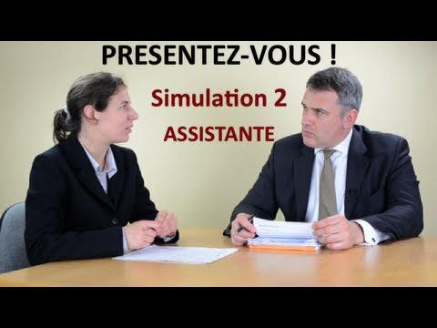 Entretien d'embauche simulation, assistante (exemple)