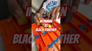 Ironman vs black panther! #monsterjam #stunt #race #monstertruck #kidsentertainment #racing