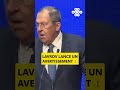 PERSONNE NE S'ATTENDAIT À CE QUE LAVROV DISE CELA
