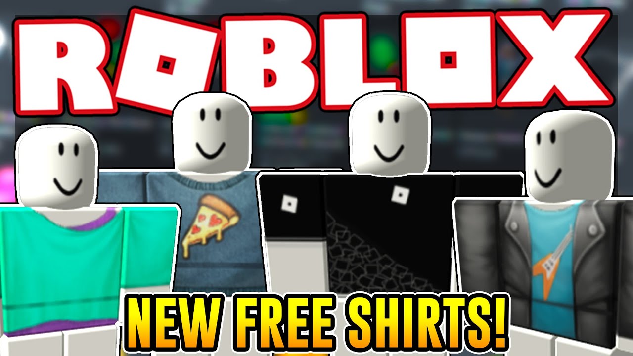 Free Items How To Get 4 New Free Shirts Roblox - how to make shirts in roblox youtube video