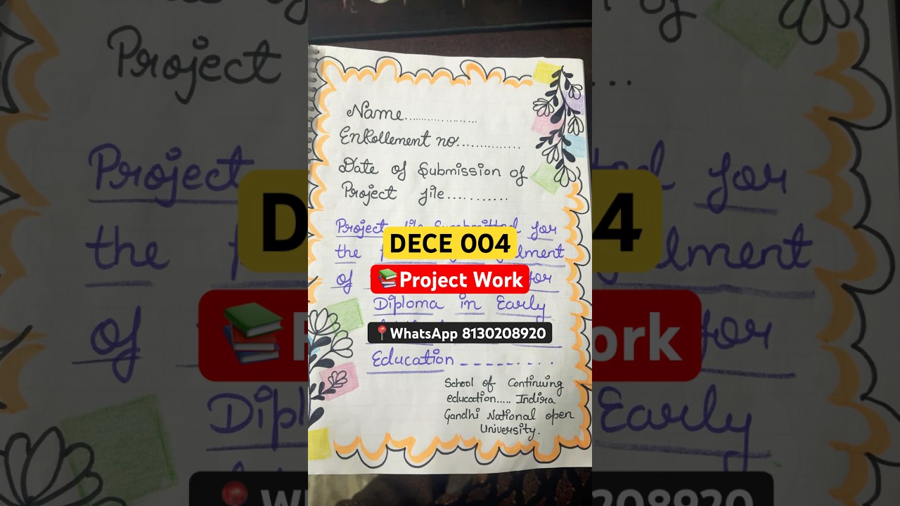 DECE 004 full project work 2025 English 