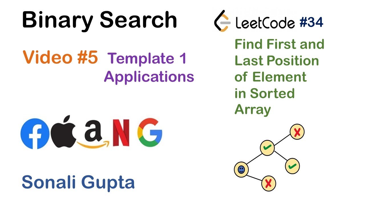 Find First and Last Position of Element in Sorted Array | LeetCode #34 ...