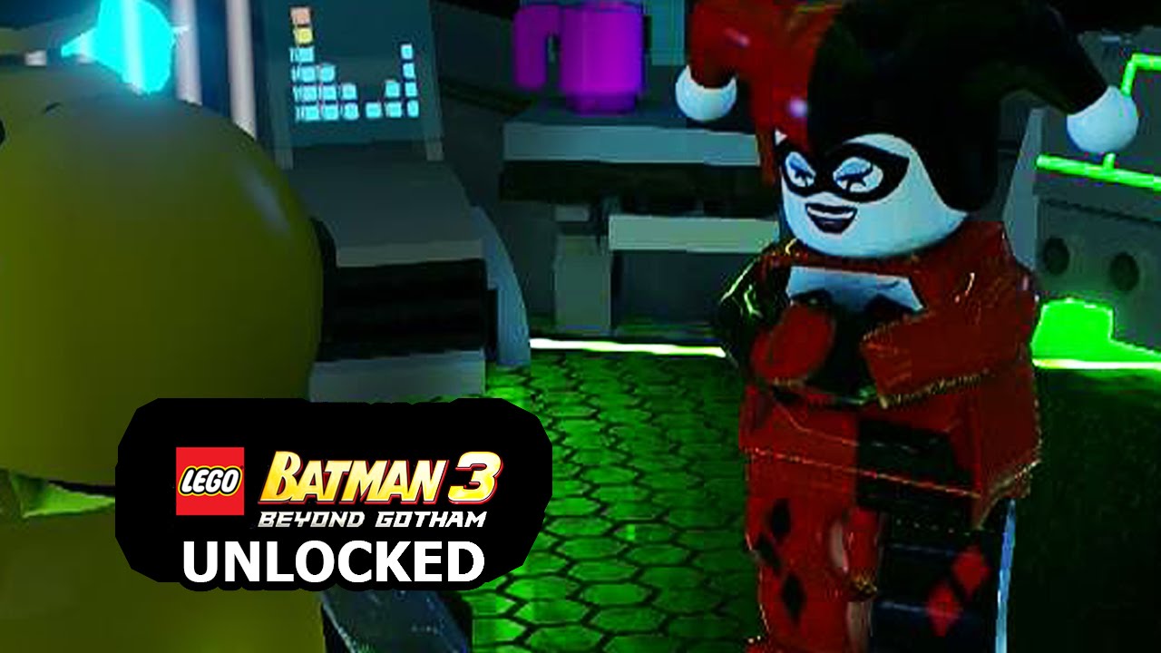 LEGO Batman 3: Beyond Gotham - How to Unlock Harley Quinn + Review - YouTube