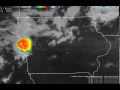 GOES-16 Channel 13 MCS Loop in Iowa - July 20, 2017