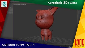 3Ds Max Cartoon Puppy Modeling - Part 4 | LINO STUDIOS
