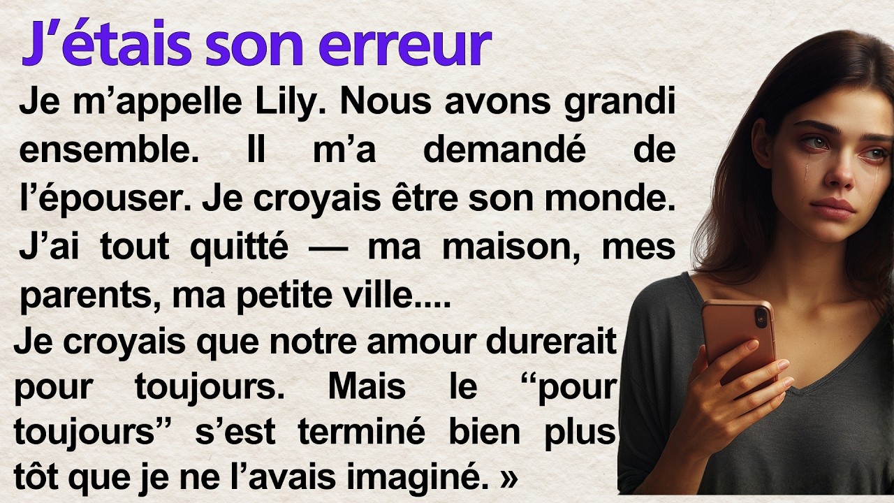 💔 My First Love Was Never Mine | Learn French Through Simple Story (A1–A2) | Frenchy Tales 🇫🇷