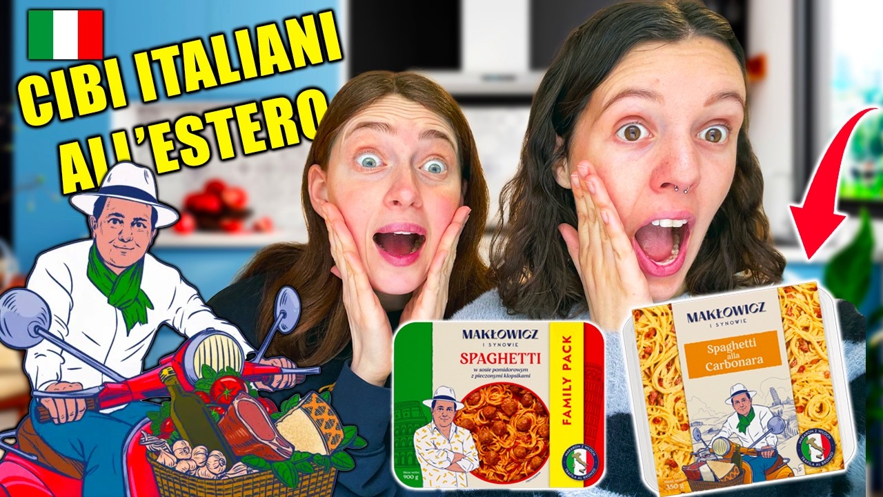 TESTIAMO CIBI ITALIANI AL SUPERMERCATO ALL'ESTERO 😱 carbonara, polpette e penne con pollo