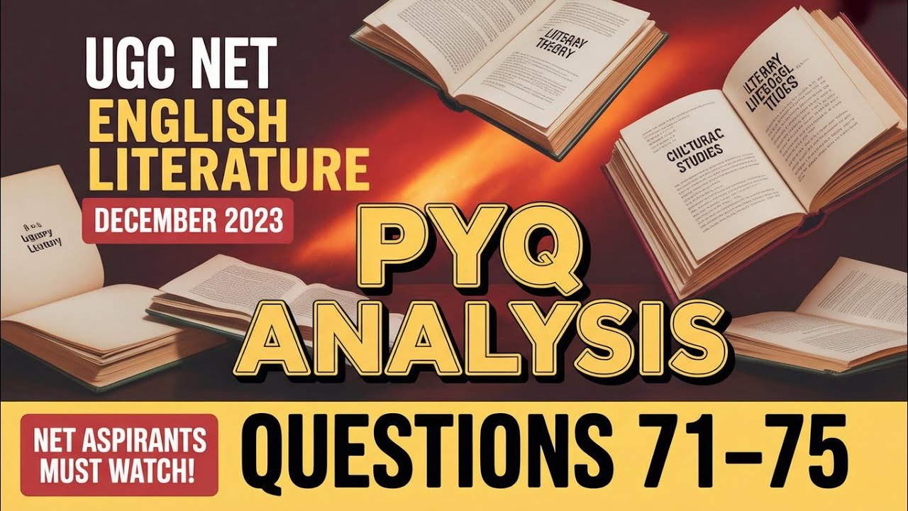 Q.71-75 Ugcnet English literature pyq analysis with answer key #ugcnetenglishliterature #pyqanalysis