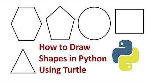 Python Turtle Module | How to Draw Shapes in Python using Turtle in Hindi