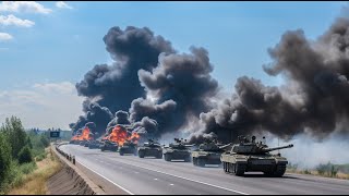 TODAY! Russian T-90SM Crew Engaged In Fierce Battle With Germany's Most Famous Leopard 2A4 Tank in A