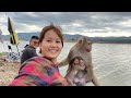 Nui&#39;s family goes fishing on the big river | Nui Family