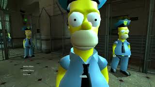Homer Simpson Metrocop Mod in Half Life 2