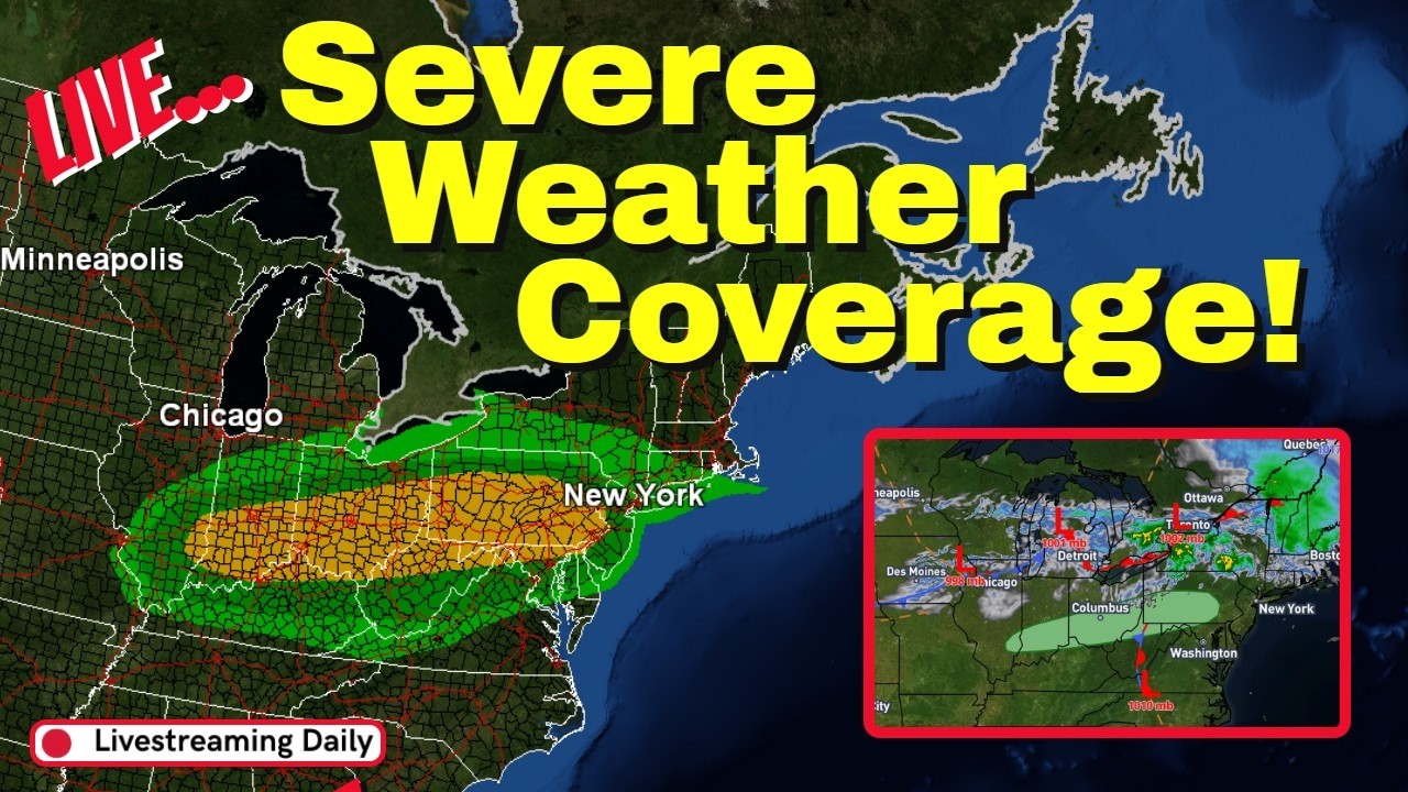Ohio River Valley & Mid Atlantic Severe Weather! - YouTube