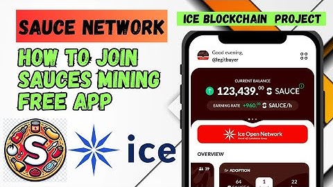 How to Join Sauces Network| Ice Blockchain launched 3rd Project| Sauces Free Mining App |ICE Network