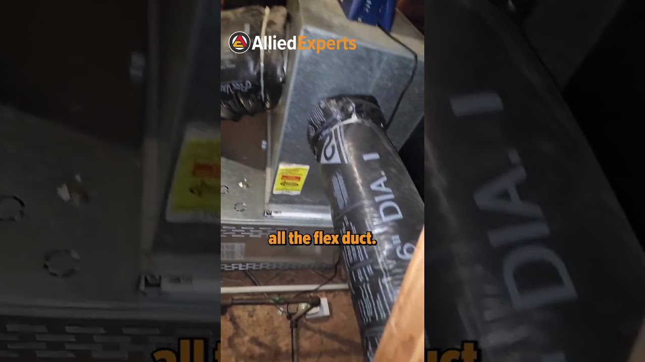 Replacing flex duct used for this HVAC unit - the pros and cons of flex duct!🛠 