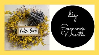 Easy DIY Spring Summer Wreath / Dollar General