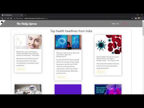 The Daily Express | django news web app