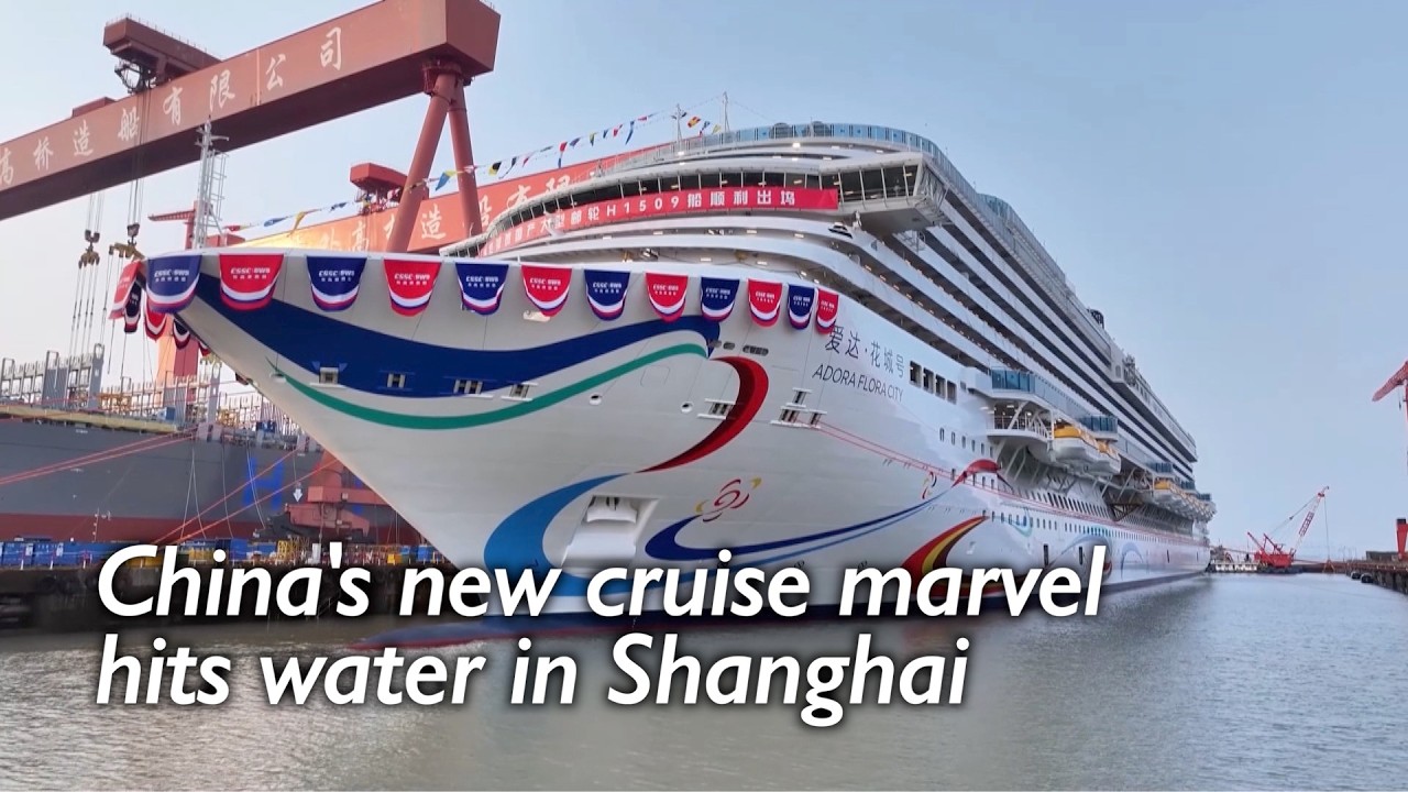 China's second domestically built large cruise ship undocked in ...